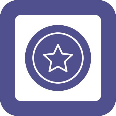 Yıldız. Web simgesi basit tasarım