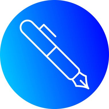 Kalem. Web simgesi basit illüstrasyon