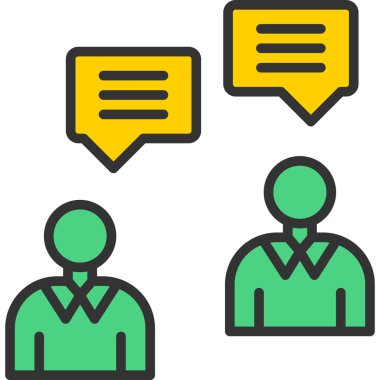 iş sohbet simgesi - özet biçimi