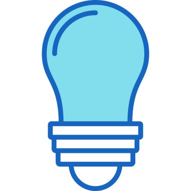 Ampul. Web simgesi basit illüstrasyon