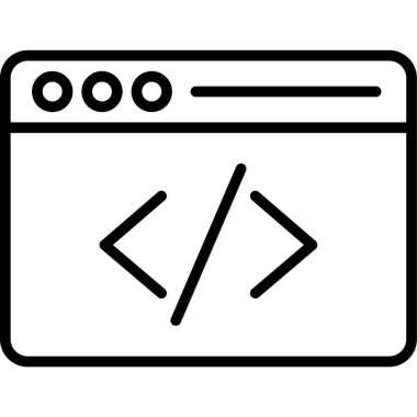 Web tasarım simgesi. vektör illüstrasyonu