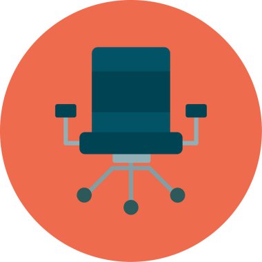 Sandalye. Web simgesi basit illüstrasyon