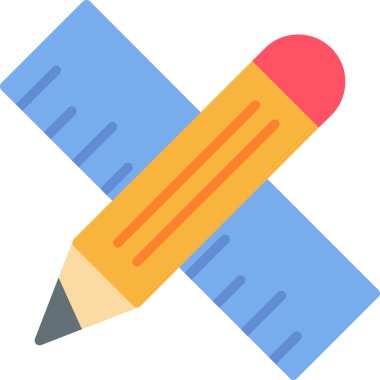 Kalem. Web simgesi basit illüstrasyon