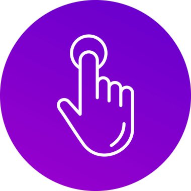 vektör parmak dokunuşu simgesi