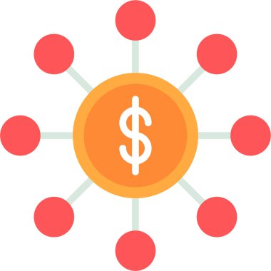 iş finans para birimi simgesi düz biçimli