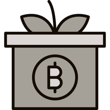 Bitcoin kripto para birimi simgesi. Kripto para birimi. vektör illüstrasyonu