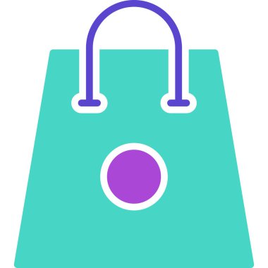 Alışveriş. Web simgesi basit illüstrasyon