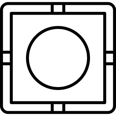 cd disk oynatıcı simgesi ana hat biçiminde