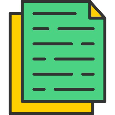 doküman dosya kağıt simgesi - taslak biçimi