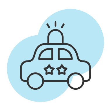 Modern araba simgesinin vektör illüstrasyonu