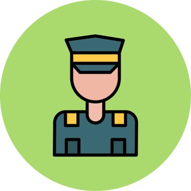 Pilot Basit Vektör Simgesi ResmiComment