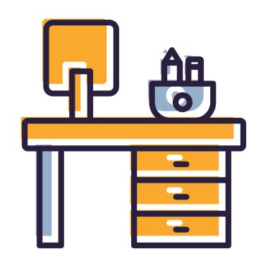 mobilya kutsal kişilerin resmi, vektör çizim