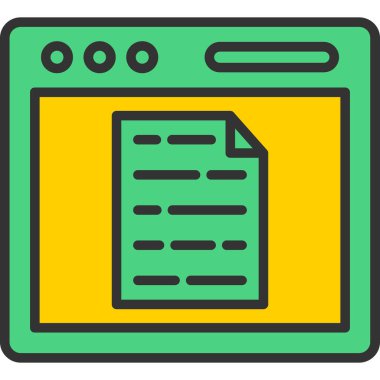 belge web simgesi basit resimleme