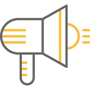 megafon ikonu. Web için megone vektör simgelerinin özet çizimi