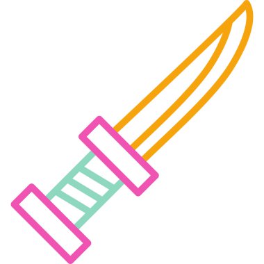 Bıçak. Web simgesi basit illüstrasyon