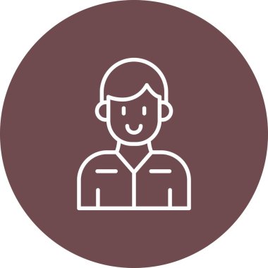 Modern insan simgesinin vektör illüstrasyonu