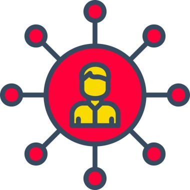 şebeke. Web simgesi basit illüstrasyon