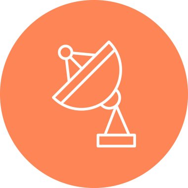 uydu anten ikonu vektör illüstrasyonu