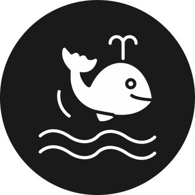 balık simgesi vektör illüstrasyonu