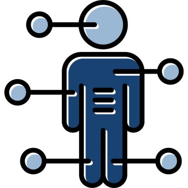 iş adamı simgesi - taslak biçimi