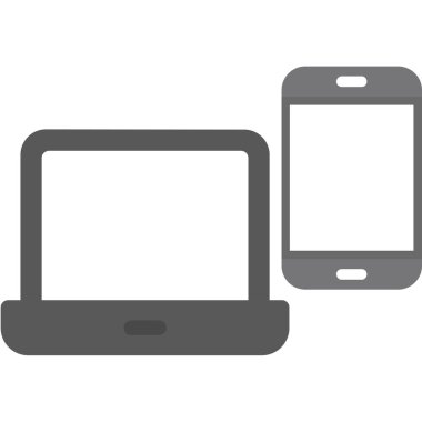 mobil aygıtlar simgesi, düz biçim