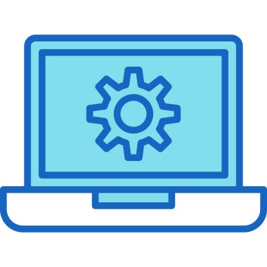Bilgisayar. Web simgesi basit illüstrasyon