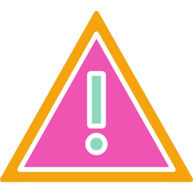 Uyarı. Web simgesi basit illüstrasyon