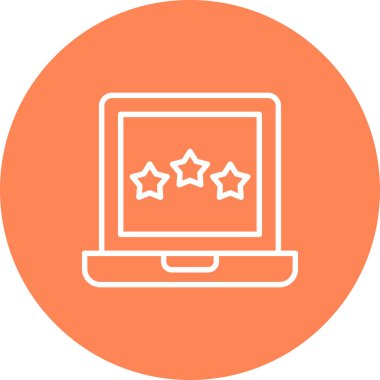 Yıldız simgesinin vektör illüstrasyonu