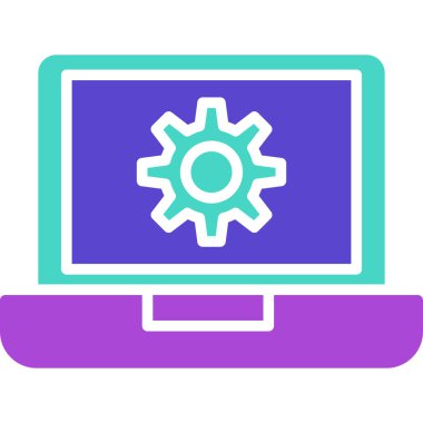 Dişliler. Web simgesi basit tasarım