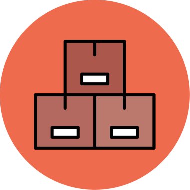 kutu simgesi vektör illüstrasyonu