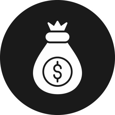 Bozuk para vektörü düz simgesi