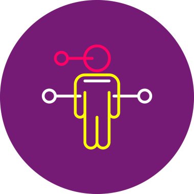 eşsiz erkek kullanıcı simgesi satırı