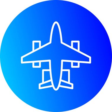 düzlem ikonu vektör illüstrasyonu