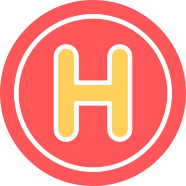 Hastane web vektör simgesi basit simgesi