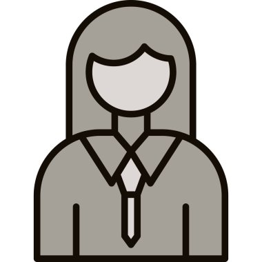 İş adamı simgesi, vektör illüstrasyonu