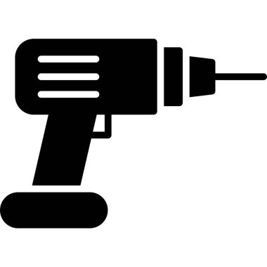 Simge, basit siyah stil matkap