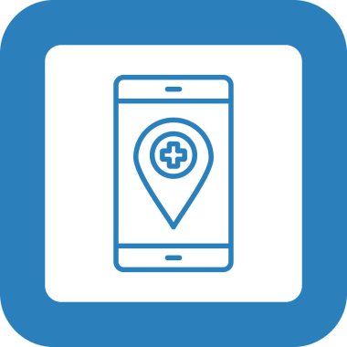 Konum pin vektör simgesi