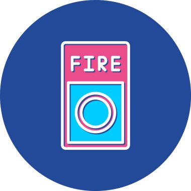 Ateş simgesinin vektör illüstrasyonu