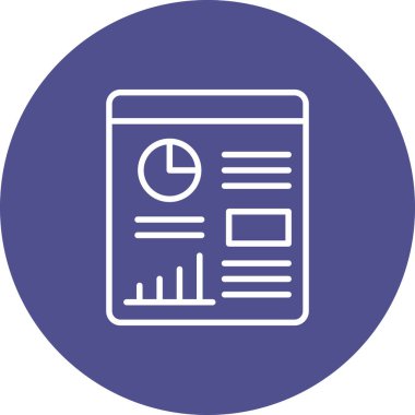 rapor simgesi vektör illüstrasyonu