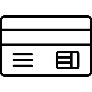 kart vektör çizgisi simgesi