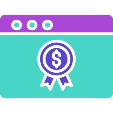 İş. Web simgesi basit illüstrasyon