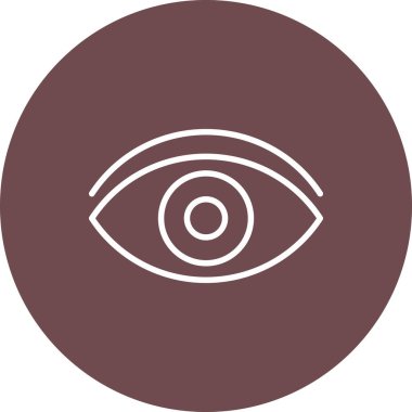 Göz simgesinin vektör illüstrasyonu