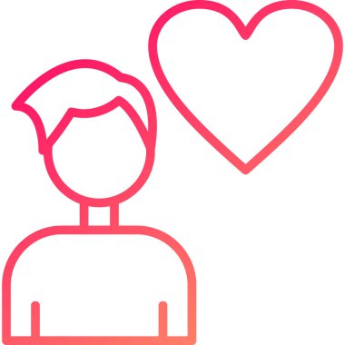 Adamım. Web simgesi basit illüstrasyon