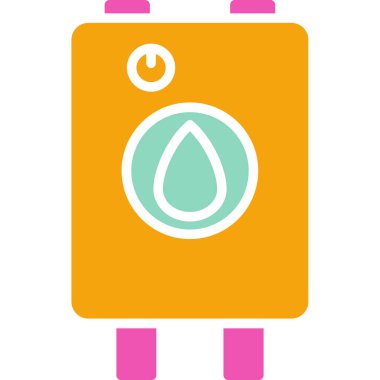 su damlası simgesi, vektör illüstrasyonu