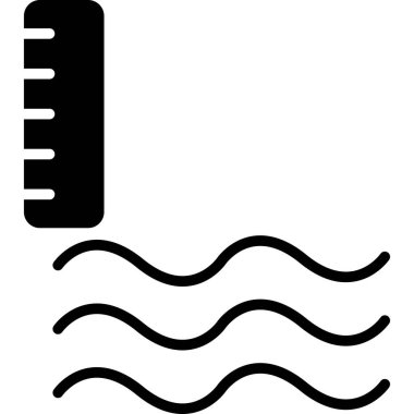 Yüzme havuzu ikonu. vektör illüstrasyonu