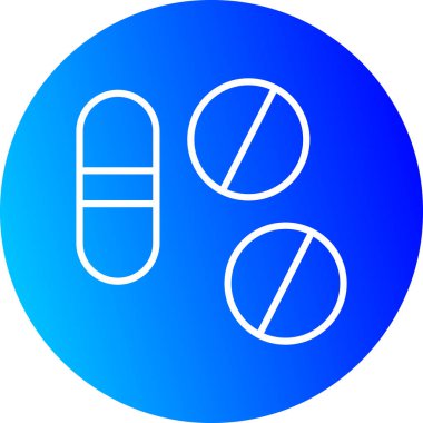 Tıbbi bir simgenin vektör illüstrasyonu