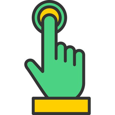 Eldiven simgesi, vektör illüstrasyonu