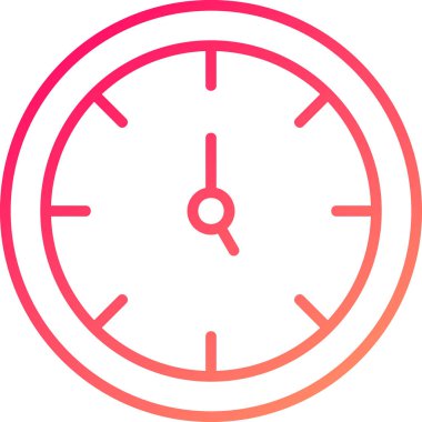 Saat simgesi vektör illüstrasyonu