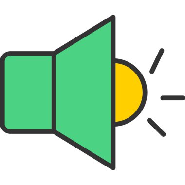 hoparlör vektör simgesi modern basit vektör illüstrasyonu