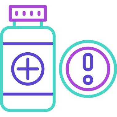 Bir şişe suyun vektör çizimi